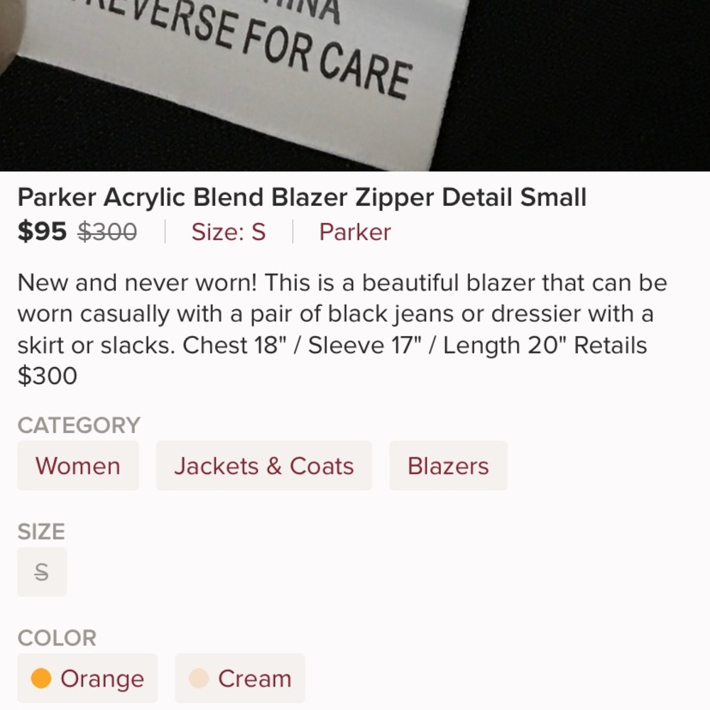 Parker Boucle Color Block Blazer - image 6